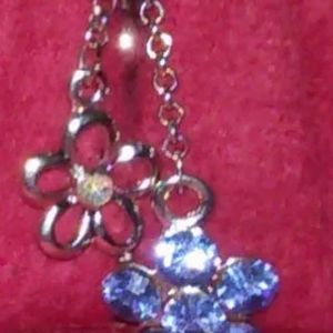 3 Color Reverse Hang Flower Belly Button Ring
